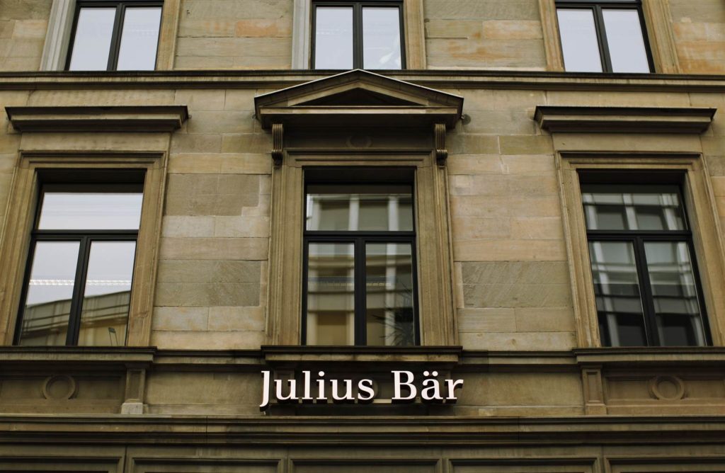 An image of a Julius Baer bank.